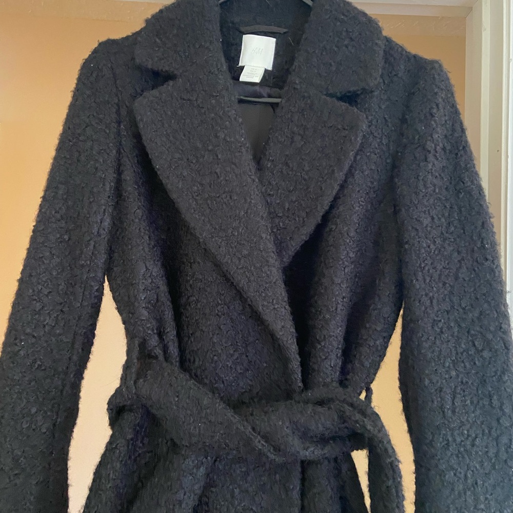 H&M wool-blend trench coat